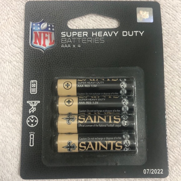 NFL super heavy duty batteries N.O. SAINTS - Picture 5 of 5